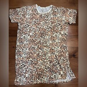 DREAMS CO. Leopard Print Women's Pajama Top